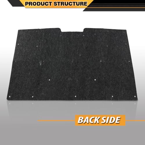 CNNELL Hood Insulation Pad Compatible with Chevy GMC Pickup Truck Jimmy Suburban 1981-1987 Black - style: 1981-1987 Chevy/GMC