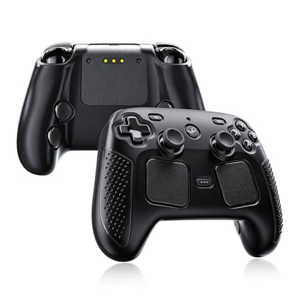 Grip Case for 2026 Steam Controller 2 Accessories, Protective Cover Shell Silicone Skin, Black