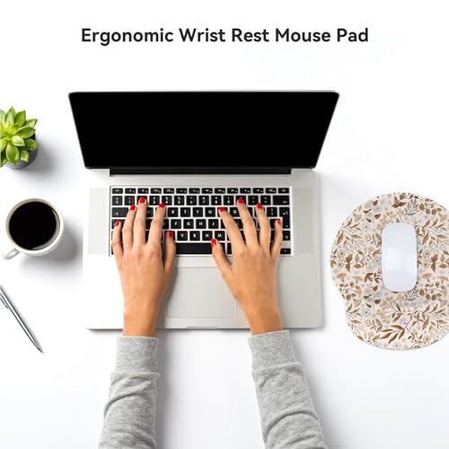 Ergonomic Mouse Pad with Wrist Support,Non-Slip Rubber Base for Computer Laptop & Mac,Lightweight Rest for Home,Office & Travel (Sicilian Flowers) - color: Sicilian Flowers