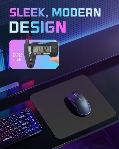 Large Glass Gaming Mouse Pad, 19.3 x 16.5 Inch FPS Tempered Glass | 3mm Tempered Glass Mouse Pad with Consistent Tracking, Sweat Resistant Surface, Smooth Speed & Control for FPS - color: Black, size: 19.29" x 16.53"