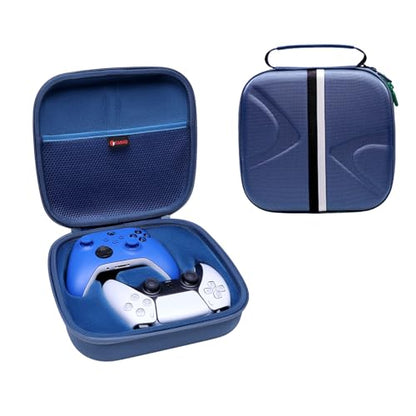XANAD 2-in-1 Controller Case for Xbox/Playstation/Nintendo Switch/PowerA/ELISWEEN/GameSir/Diswoe/TIANHOO Wireless Controller - Hard Travel Protective Carrying Storage Bag(Blue) - color: Blue 2-in-1