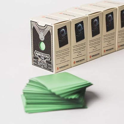 Matte Dual Standard Size Card Sleeves | 110 Pack (63×88mm) Standard Size | Textured Back, Clear Front, Double-Sleeving | Compatible with Magic The Gathering | TCG Sleeves (Mystwood) - color: Mystwood