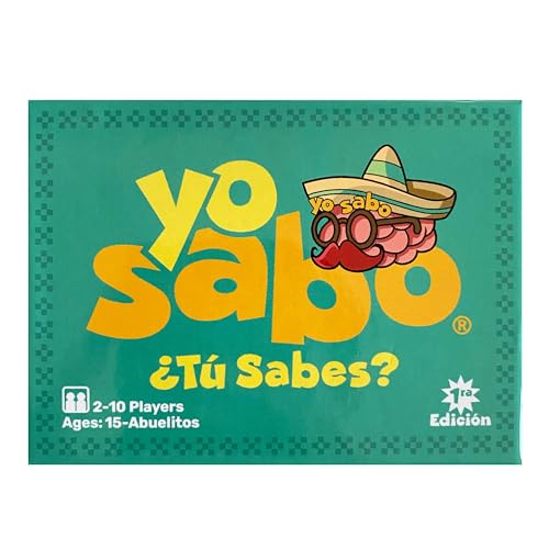 Yo Sabo: Edition 1 - The Original Bilingual Card Game - Learn Spanish with Cómo Se dice, Fun Trivia, & Challenge Cards - Family-Friendly - 160 Cards