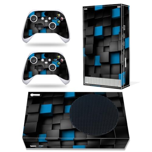 Xbox Series S Stickers Full Body Vinyl Skin Decal Protective Cover for Microsoft Xbox Series S Console and Controllers (Series S Block) - color: Series S block