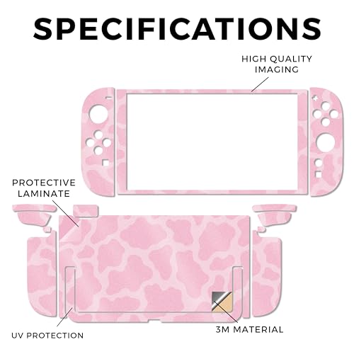 Glossy Glitter Gaming Skin Compatible with Nintendo Switch 2 Console Only - Pink Giraffe - Premium 3M Vinyl Protective Wrap Decal Cover - Easy to Apply | Crafted in The USA by MightySkins - color: Pink Giraffe, size: Switch 2 Console Skin Only, style: Glo