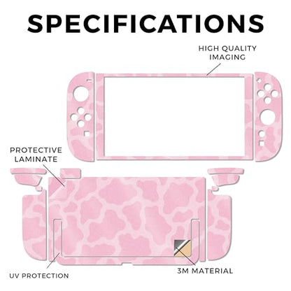 Glossy Glitter Gaming Skin Compatible with Nintendo Switch 2 Console Only - Pink Giraffe - Premium 3M Vinyl Protective Wrap Decal Cover - Easy to Apply | Crafted in The USA by MightySkins - color: Pink Giraffe, size: Switch 2 Console Skin Only, style: Glo