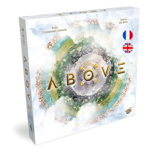 Above Board Game by Don’t Panic Games | Mythology-Inspired Abstract Strategy & Tactics Game | Race Your Deity to the Top of Mount Olympus | 2 or 4 Players | Ages 14+ | 30-Minute Playtime