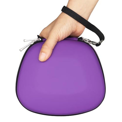 Carry Case Compatible with PS5 DualSense Wireless Controller, PlayStation 5 Controller Holder Travel Safekeeping Protective Case Storage Bag - color: Purple