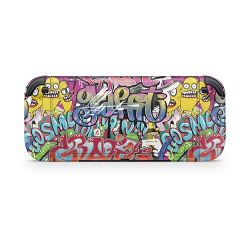Gaming Skin Compatible with Nintendo Switch 2 Console Only - Funky Graffiti - Premium 3M Vinyl Protective Wrap Decal Cover - Easy to Apply | Crafted in The USA by MightySkins - color: Funky Graffiti, size: Switch 2 Console Skin Only, style: Matte Finish
