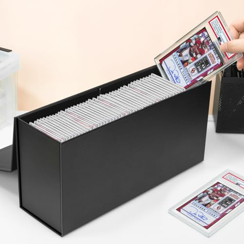 Graded Sports Card Storage Box, PSA Graded Card Storage Box, Trading Card Storage Box, Graded Card Slab Case Compatible with PSA, BGS, SGC-1 Pack