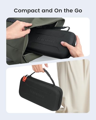 TRANSNOVO Carrying Case for Nintendo Switch 2 2025 - Protective Hard Shell Portable Switch 2 Travel Case Pouch with 24 Game Card Slots and Large Capacity Storage for Console & Accessories, Black - size: Single Case