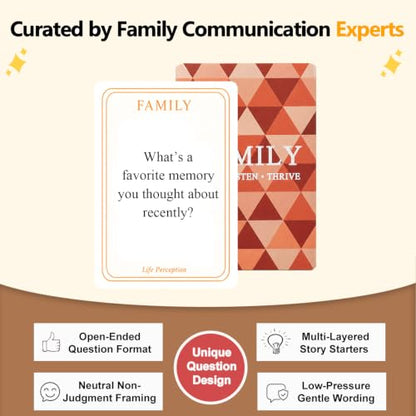 200 Family Conversation Cards for Kids & Adults, Family Edition
