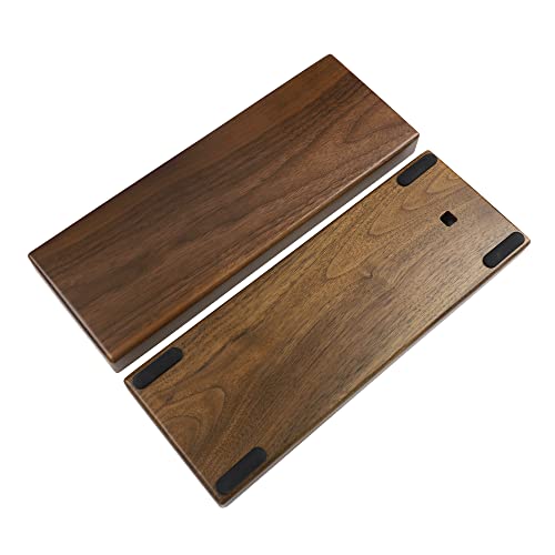 YMDK Handcraft GH60 Solid Wooden Case for 60% Mini Mechanical Gaming Keyboard Compatible Poker2 Pok3r Faceu 60 Wooden Shell (Walnut Box) - color: Walnut Box Case