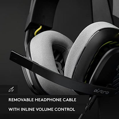 Logitech G A10 Gen 2 Cross-Platform Wired Gaming Headset - Black/PS Edition | 3.5mm Headphone Jack, 32mm Drivers, Flip-to-Mute Mic, Over-Ear Cup Design - color: Black/PS Edition
