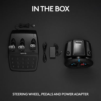 Logitech G29 Driving Force Racing Wheel and Floor Pedals, Real Force Feedback, Stainless Steel Paddle Shifters, Leather Steering Wheel Cover for PS5, PS4, PC, Mac - Black - style: PS5, PS4, PC/Mac