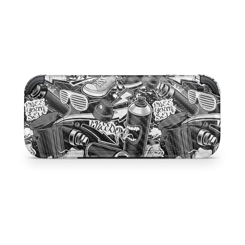 Carbon Fiber Gaming Skin Compatible with Nintendo Switch 2 Console Only - Mono Hip Hop - Premium 3M Vinyl Protective Wrap Decal Cover - Easy to Apply | Crafted in The USA by MightySkins - color: Mono Hip Hop, size: Switch 2 Console Skin Only, style: Textu