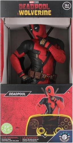 Exquisite Gaming Deadpool 3 Collectible Controller Holder and Phone Stand, Cable Guys Marvel Statue, Officially Licensed Figure