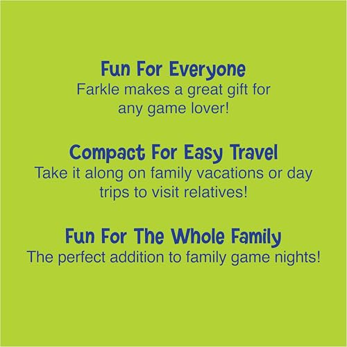 Farkle Dice Game, Family Game Night, Travel Games, Family Games, 8+ | Family Game Night, Travel Games, Screen-Free, Travel Game, Holiday Game - size: 1 Pack