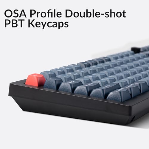 Keychron V3 Max TKL Wireless Mechanical Keyboard, QMK/VIA RGB Bluetooth/2.4 GHz/Wired, 87 Keys Hot-Swappable with Gateron Brown Switch, Compatible with Mac Windows Linux - color: Brown Switch
