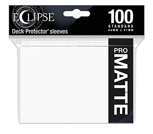 Ultra Pro E-15612 Eclipse Standard Matte Sleeves 100 Pack-Arctic White - color: Arctic White