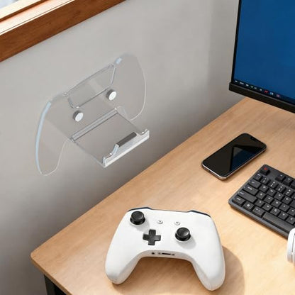 Wall Mounted Controller Stand Space Saving Gamepad Wall Hanger Hook with Stable Acrylic Frame Stylish Organiser