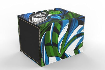 Vault- TCG/MTG 100+ Card Color Combo Deck Box (Blue/Green/White) - color: White/Blue/Green