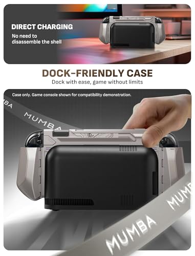 Mumba Blade Series Case for Nintendo Switch 2 [Dock Friendly] [Military-Grade Protection] Switch 2 Grip Protective Cover Shell, Quick-Release Joy-Con, Accessories for Switch 2 Controllers (Gamer) - color: Gamer