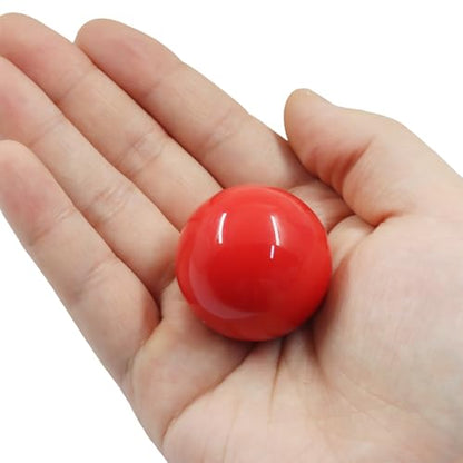 ZOCCVI 35mm Arcade Joystick Ball Top Handle, Red, 2 Pcs | M6 Thread, Plastic Replacement Knob, DIY Arcade Game Fight Stick, Round - color: Red(Round)