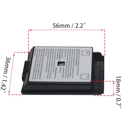 6 Pcs Battery Pack Cover Replacement Battery Pack Cover Shell Case for 360 Wireless Controller