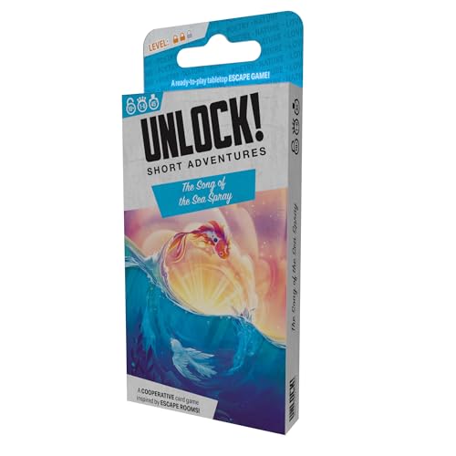 Unlock! Short Adventures 11: The Song of the Sea Spray | Immersive Escape Room Card Game for Kids and Adults, Ages 10+, 1-6 Players, 45 Minute Playtime