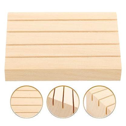 Angoily Wooden Playing Card Holder Stand for and Organization Slot Design for Card Games and Sturdy Wooden Construction and Game Gatherings