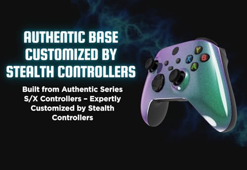 Stealth Controllers Wireless Controller for Xbox Series S, Xbox Series X, Xbox One - Soft Touch Feel - Custom Series S/X Controller (Green/Purple Fade) - color: Green/Purple Fade