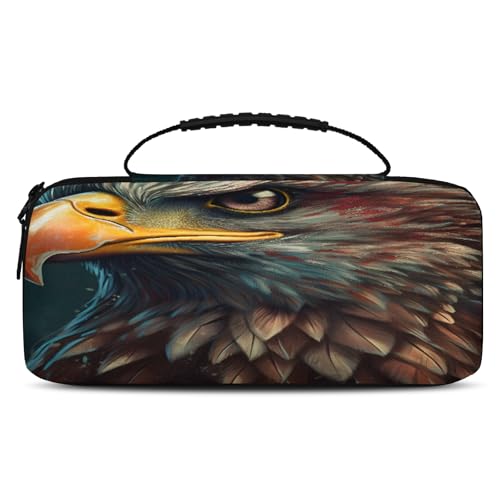 Adornori Eagles Carry Case Compatible with Nintendo Switch 2, with 20 Games Cartridges, Cool Birds Portable Travel Carrying Case Pouch for Accessories & Games - color: Multicolor 6