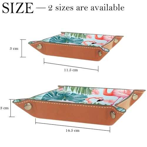 Flamingo Leaves Dice Tray Dice Rolling Tray Folding Dice Holder for Dice Games, Like RPG, DND and Other Table Games - color: Multi 3
