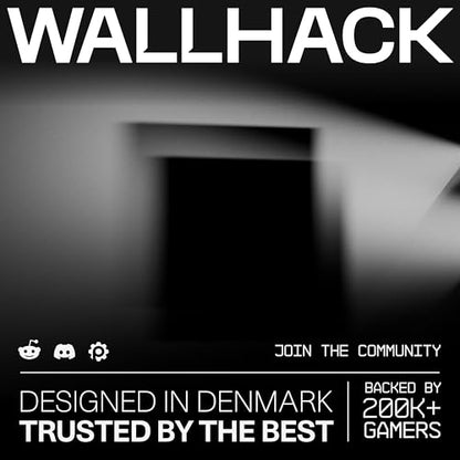 Wallhack SP-005 Glass Gaming Mouse Pad, Large, White | Speed Surface, Esports Mousepad With Smooth Low-Friction Glide, Tempered Glass, Ergonomic Low Profile, Carry Case Included - color: SP-005 Speed | White