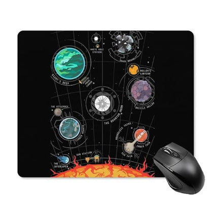 Gaming Mouse Pad, Outer Wilds System Mouse Pad 7.1x8.7 Inch Large Extended Computer Mouse Mat Keyboard Full Desk Mousepad for Gaming, Office, Home - color: style-21, size: 7.1 x8.7-Inch