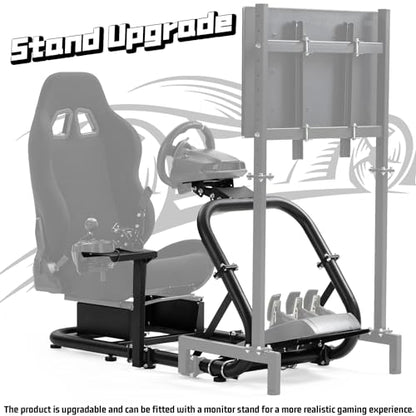 Dardoo Racing Simulator Cockpit Sim Racing Fit for Logitech G920 G29 G923 | for Thrustmaster T818 T248X T248 T300 TX, for Fanatec, Racing Simulator without Wheel Pedal Shifter Seat