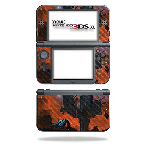 MightySkins Carbon Fiber Skin for Nintendo New 3DS XL (2015) - Alien Artifact | Protective, Durable Textured Carbon Fiber Finish | Easy to Apply, Remove, and Change Styles | Made in The USA - color: Alien Artifact
