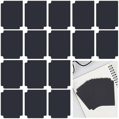 CRASPIRE 20Pcs Trading Card Divider Black Card Dividers 3.7" x 2.8" Frosted Plastic Sorting Paper Storage Boxes Standard Organizer Deck Tray Separator with Tab for Sports Baseball Playing - style: Black 20Pcs