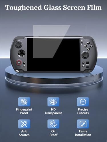 2-Pack Screen Protector for GPD WIN5 7'' Handheld Game Consoles, 6H Hardness Tempered Glass, Anti-Fingerprint,Anti-Scratch, Easily Installation, HD Clear