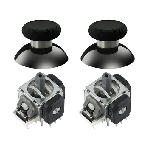 GuliKit TMR Magnetic Joystick Replacement for PS5 DualSense/Edge Controller | Anti-Drift Electromagnetic Stick Repair Module with Thumbstick Caps, Soldering Required - color: NS51-PS5-Black