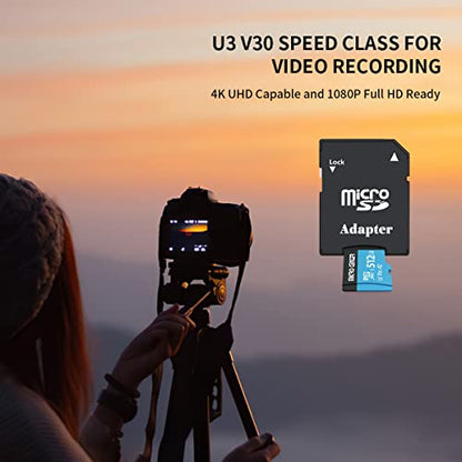 INLAND Micro Center Performance 512GB microSDXC Card, A2 Micro SD Card, UHS-I C10 U3 V30 A2 4K UHD Video Flash Memory Card with Adapter for Smartphones, Tablets, Drones and Action Cameras - size: U3 A2 - 512GB
