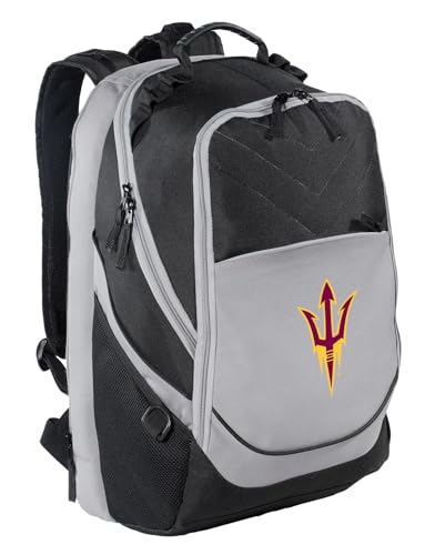 Broad Bay ASU Backpack Official Arizona State Laptop Computer Bag (Black & Gray - Fork Logo) - color: Black & Gray - Fork Logo