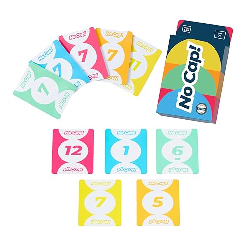 No Cap! – Funny Party Game for Adults, Teens & Families | Laugh-Out-Loud Team Card Game with Secret Signals & Bluffing | Perfect, Stocking Stuffer, or White Elephant Game
