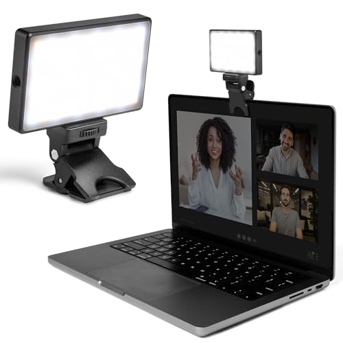 Lume Cube Video Conference Lighting Kit | Live Streaming, Video Conferencing, Remote Working | Lighting Accessory for Laptop, Adjustable Brightness and Color Temperature, Computer Mount Included - color: Light with Laptop Clip