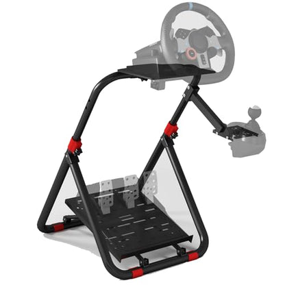 DIWANGUS Racing Wheel Stand Steering Wheel Adjustable Stand Foldable Mount for Logitech G29 G920 G923 G27 G25 for Thrustmaster T248 T300RS T150 458 TX PS4 PS5（Only Stand, Without Chair Link）