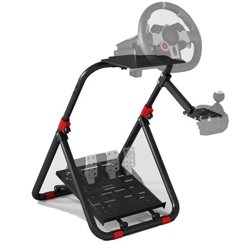 DIWANGUS Racing Wheel Stand Steering Wheel Adjustable Stand Foldable Mount for Logitech G29 G920 G923 G27 G25 for Thrustmaster T248 T300RS T150 458 TX PS4 PS5（Only Stand, Without Chair Link）