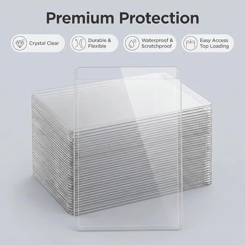 50ct 4x6 Toploaders - Ultra Durable Card Protectors for Postcard, Photos & Collectibles, Crystal Clear, Archival-Safe, Fits 4x6 Inch Sheet - size: 4x6