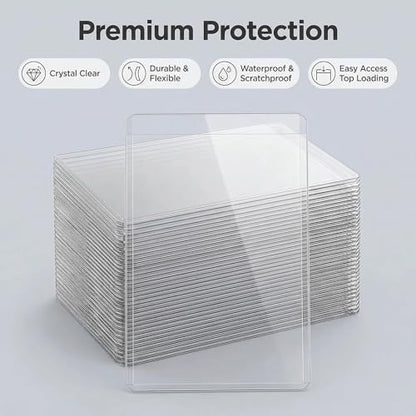 50ct 4x6 Toploaders - Ultra Durable Card Protectors for Postcard, Photos & Collectibles, Crystal Clear, Archival-Safe, Fits 4x6 Inch Sheet - size: 4x6