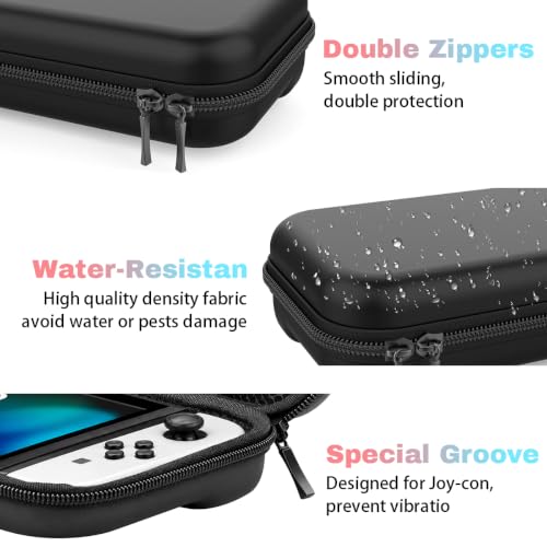 Custom Carrying Case for Nintendo Switch 2 (2025) with Photo Logo Name, Personalized Portable Hard Shell Pouch with Switch 2 Clear Cover, Screen Protector, Storage Bag for Console & Accessories, Black - size: Nintendo Switch 2